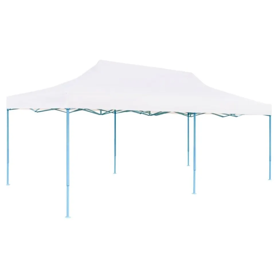 Kokoontaitettava pop-up juhlateltta 3x6 m valkoinen
