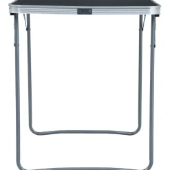 Kokoontaitettava retkipöytä metallirungolla 80x60 cm harmaa
