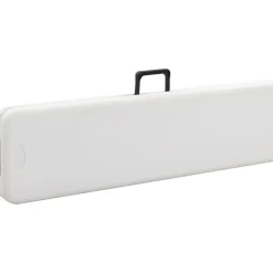 Kokoontaitettavat puutarhapenkit 2 kpl 180 cm hdpe valkoinen