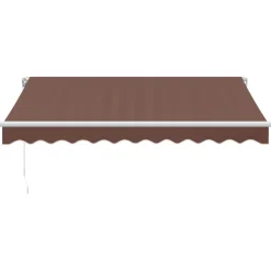 Käsin kelattava markiisi ruskea 300x250 cm (15633)