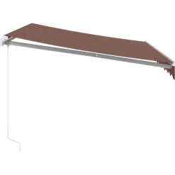 Käsin kelattava markiisi ruskea 300x250 cm (15633)