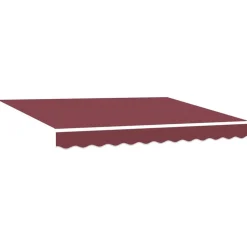 Käsin kelattava markiisi viininpunainen 300x250 cm (15228)
