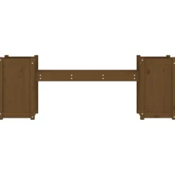 Kukkalaatikkopenkki hunajanruskea 180x36x63 cm, mänty