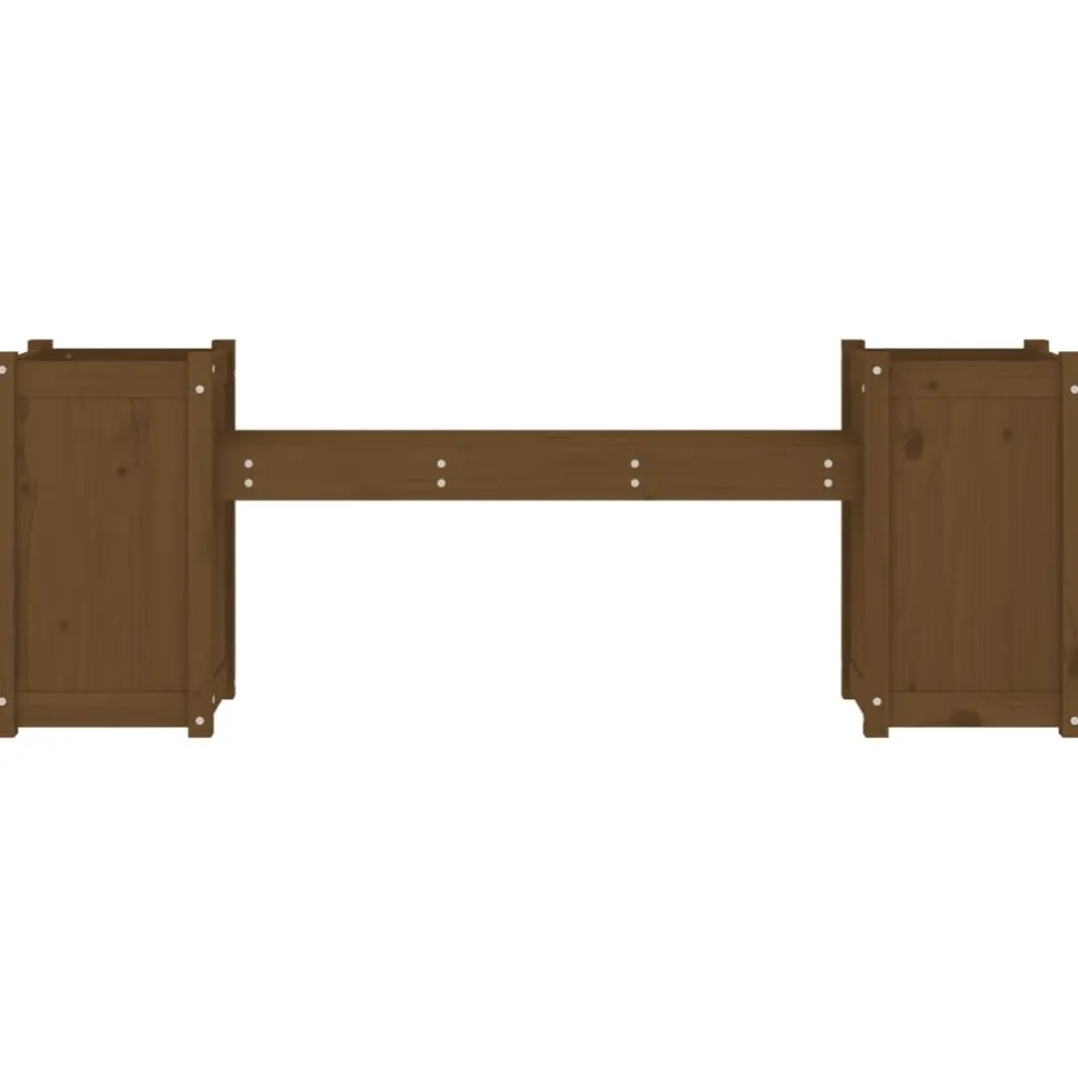 Kukkalaatikkopenkki hunajanruskea 180x36x63 cm, mänty