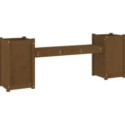 Kukkalaatikkopenkki hunajanruskea 180x36x63 cm, mänty