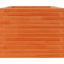 Kukkalaatikko puutarhaan vahanruskea 90x60x49,5 cm täysi mänty (47385)