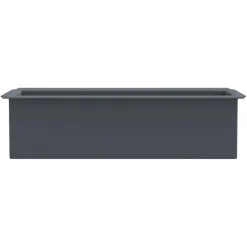 Kukkalaatikot eurolavoille 12 kpl harmaa 36x13,5x9,5 cm PP (18302)