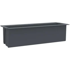 Kukkalaatikot eurolavoille 12 kpl harmaa 36x13,5x9,5 cm PP (18302)