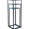 Kukkateline Home4You DEIA CHI L 25x25xK70 cm, musta