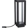 LED-lyhty Paulmann Plug & Shine Classic, 30cm, Smart Home Zigbee 3.0, IP44, RGBW, antrasiitti