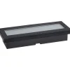 LED-maavalaisin aurinkokennolla Paulmann Domenic, 8x20cm, IP67, 3000K, musta