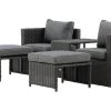Lepotuolisetti Venture Home Quad harmaa