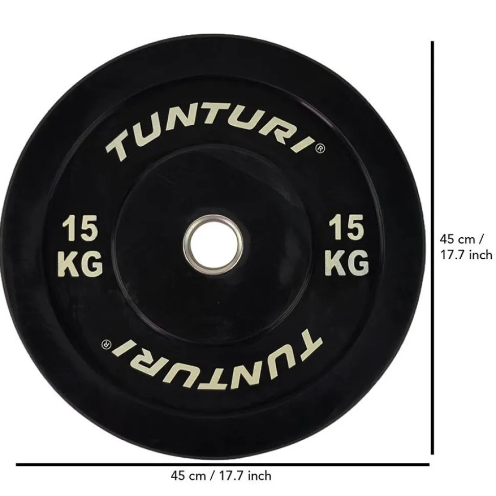 Levypaino Tunturi 15 kg musta