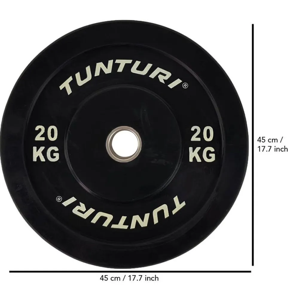 Levypaino Tunturi 20 kg musta