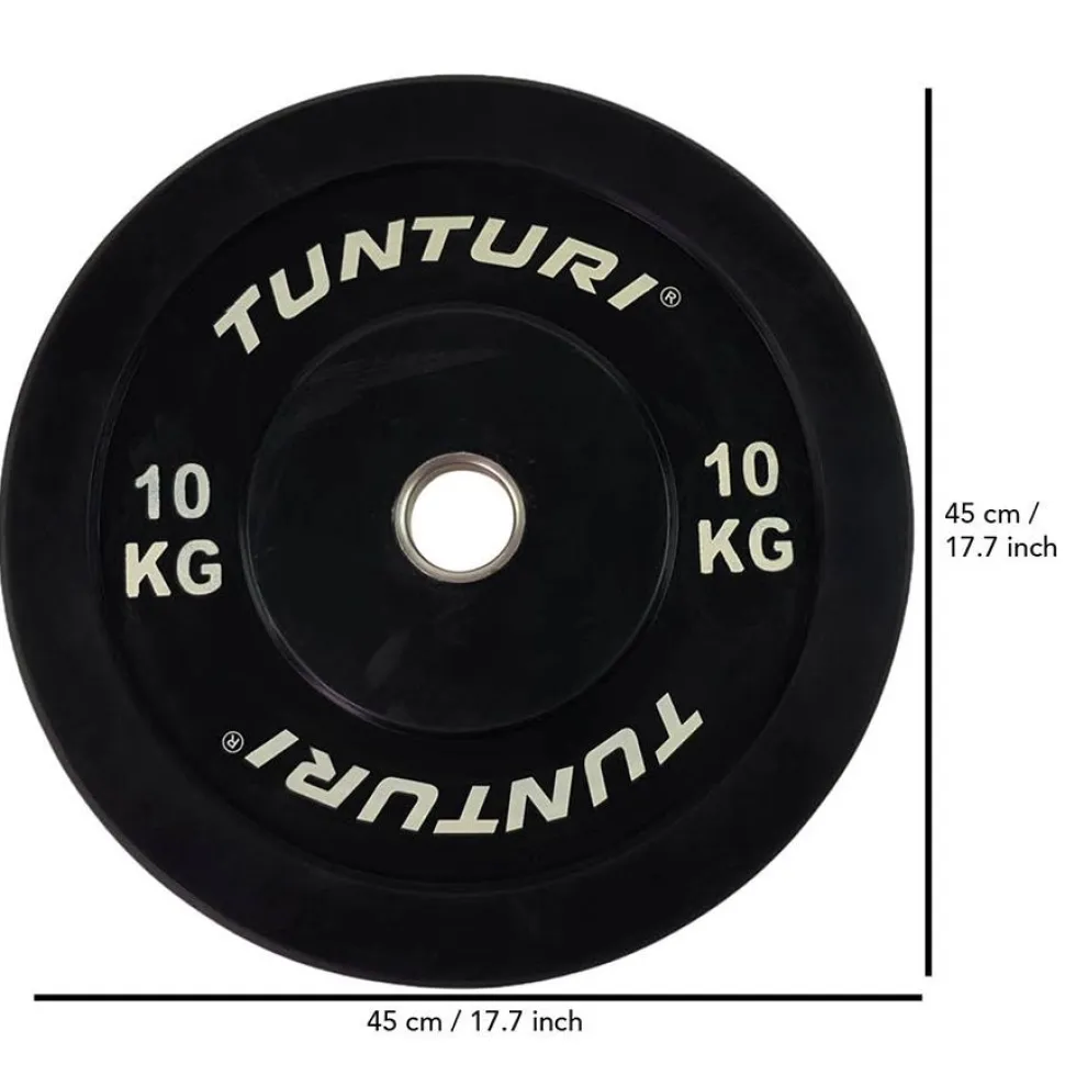 Levypaino Tunturi 10 kg musta