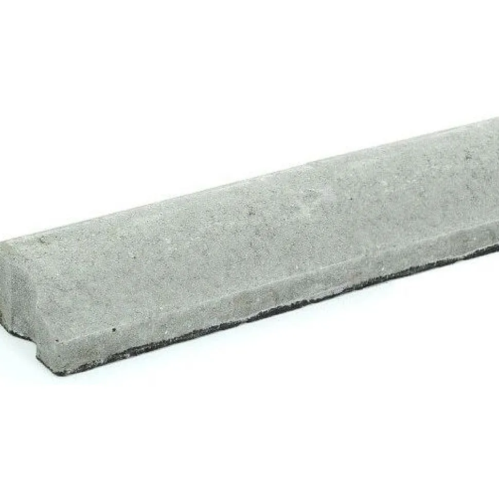 Liimattava reunakivi Rudus suora 1000x130x80 mm sileä harmaa