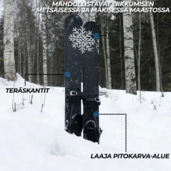 Liukulumikengät Trekker 130 cm + siteet