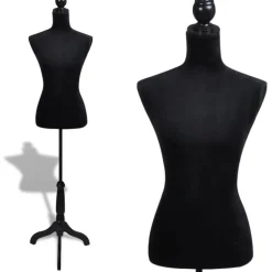 Mallinukke torso nainen musta räätälin mannekiini