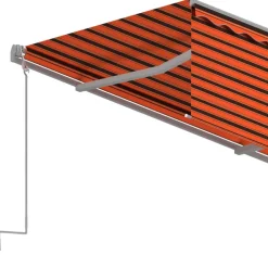Manuaalisesti kelattava markiisi verhoilla 3x2,5 m kerma