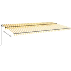 Manuaalisesti sisäänkelattava markiisi 1 300x250 cm sininen/valkoinen