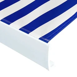 Markiisikangas sininen ja valkoinen 400x300 cm (45712)