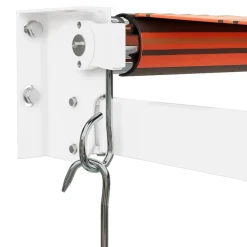 Markiisi sisäänkelattava, oranssiruskea, 4x3 m kangas/alumiini