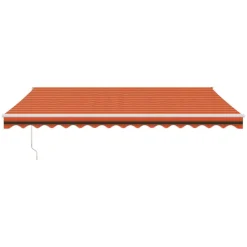 Markiisi sisäänkelattava, oranssiruskea, 4x3 m kangas/alumiini