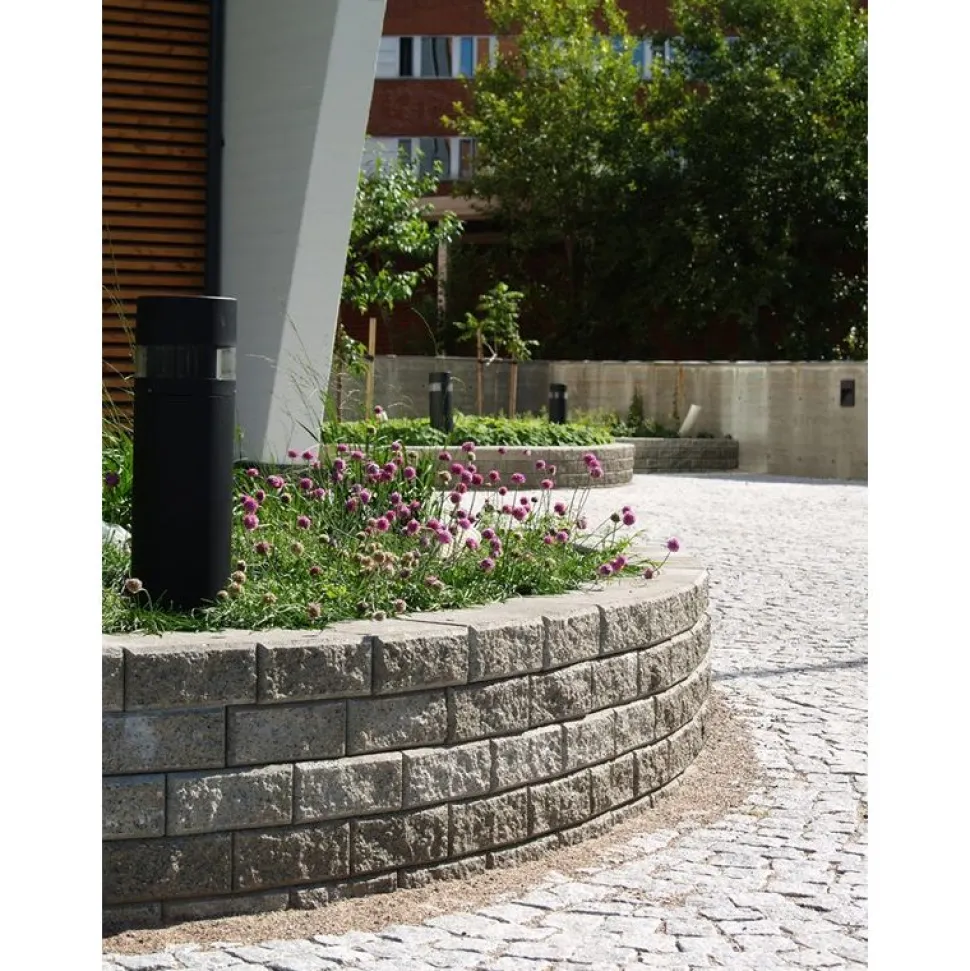 Muurikivi Rudus Muurikko kulmakivi 352x235x100 mm sileä harmaa