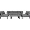 Oleskeluryhmä Home4you Fluffy, 5-istuttava, harmaa