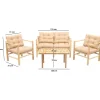 Oleskeluryhmä Linento Garden MY028, 4-istuttava, beige