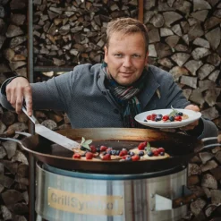 Paellasetti GrillSymbol PRO-580 Ø58 cm D-400 kaasupoltin säädinletkusetti
