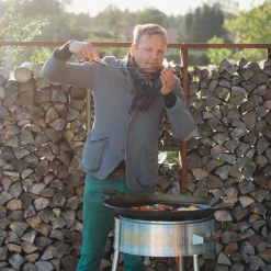 Paellasetti GrillSymbol PRO-580 Ø58 cm D-400 kaasupoltin säädinletkusetti