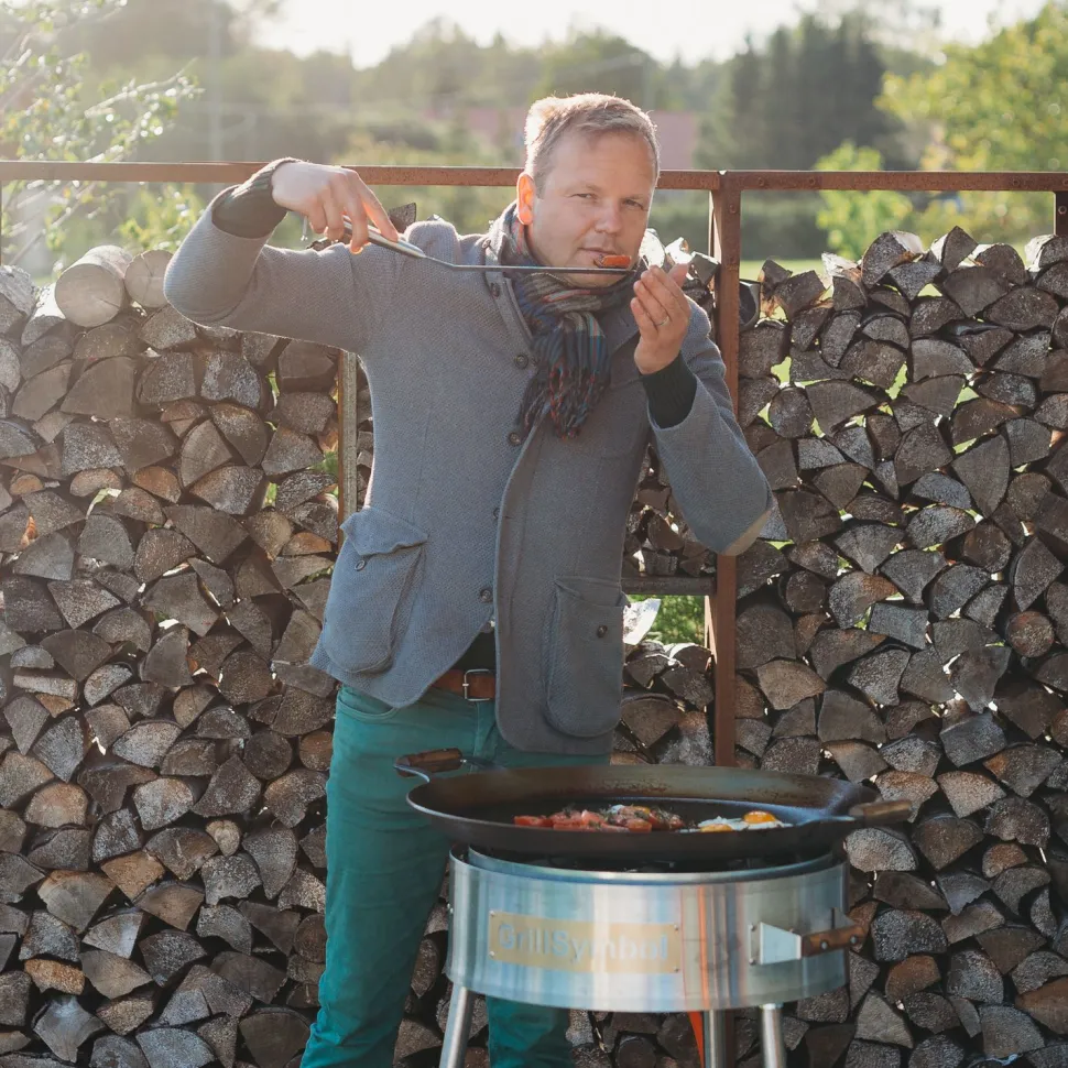 Paellasetti GrillSymbol PRO-580 Ø58 cm D-400 kaasupoltin säädinletkusetti