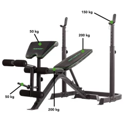 Painonnostopenkki Tunturi WB50 Mid Width min. 165 cm tangolle