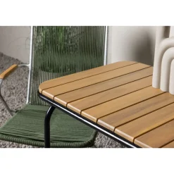 Parvekeryhmä Venture Home,  88x70cm Holmbeck-pöytä + 2 tummanharmaata Bois-tuolia