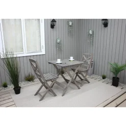 Parvekesetti Baltic Garden Wilma 65x65cm pöytä + 2 tuolia er värejäa