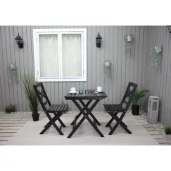 Parvekesetti Baltic Garden Wilma 65x65cm pöytä + 2 tuolia er värejäa