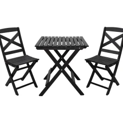 Parvekesetti Baltic Garden Wilma 65x65cm pöytä + 2 tuolia er värejäa