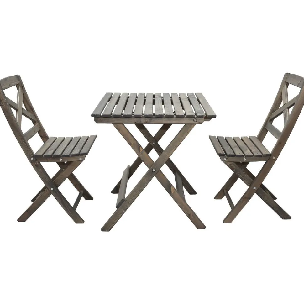 Parvekesetti Baltic Garden Wilma 65x65cm pöytä + 2 tuolia er värejäa