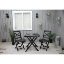 Parvekesetti Baltic Garden Wilma 65x65cm pöytä + 2 tuolia er värejäa
