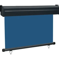 Parvekkeen sivumarkiisi 125x250 cm sininen