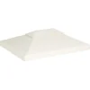 Paviljongin kangaskatto 310g/m² kermanvalkoinen 3x4m