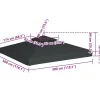 Paviljongin kangaskatto 310g/m² tummanharmaa 3x3m