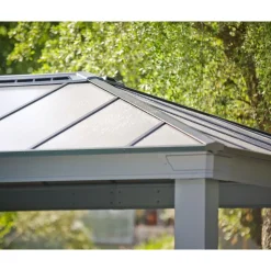 Paviljonki Palram-Canopia Dallas, 17.6m², 4.3x4.3m, 14x14ft, harmaa