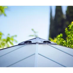 Paviljonki Palram-Canopia Palermo 4300 4,3 x 4,3 m 18,5 m² harmaa