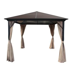 Paviljonki verhoilla  AB Polar 3x3 m beige