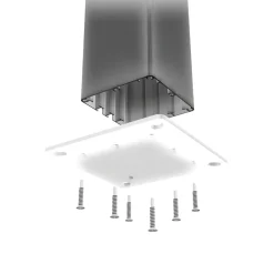Pergola Home4you Mirador-111, 300x400cm, tummanharmaa