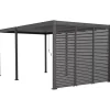 Pergolan säleikköpaneeli Home4You Mirador-80/88, tummanharmaa