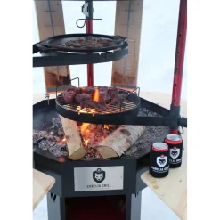 Pihagrilli Carelia Grill® 9K-80 matala musta