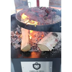 Pihagrilli Carelia Grill® 9K-80 Premium korkea ilman huuvaa musta